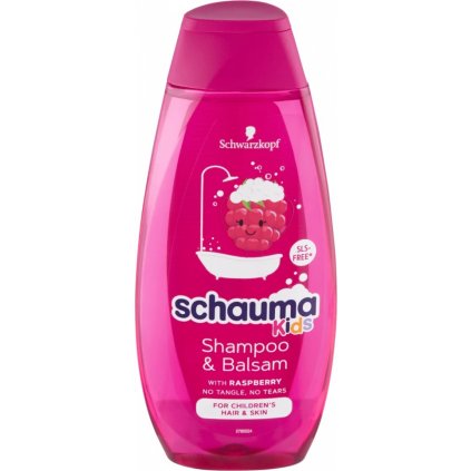 SCHAUMA Kids 2v1 Rasberry šampón na vlasy 400ml