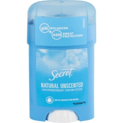 38233 secret natural unscented kremovy tuhy antiperspirant 40ml