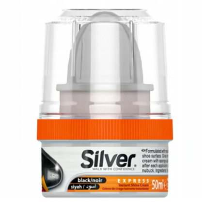 38452 silver express shoe cream black krem na topanky 50ml