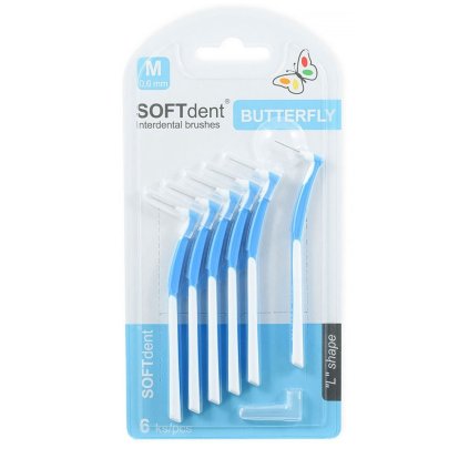 38503 soft dent butterfly m 0 6mm medzizubne kefky 6ks