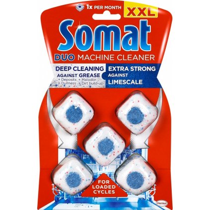 SOMAT Duo Machine Cleaner čistič umývačky riadu 5x19g