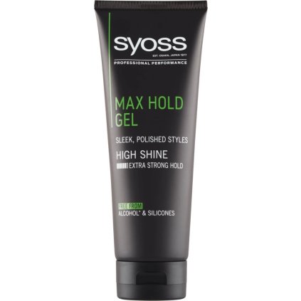 38710 syoss max hold extra strong hold gel na vlasy 250ml