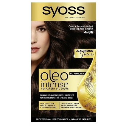 38746 syoss oleo intense permanent oil color 4 86 cokoladovo hneda farba na vlasy