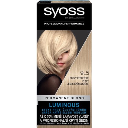 38794 syoss permanent blond luminous 9 5 ladovo perletovo plava farba na vlasy