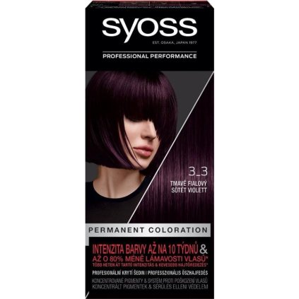 38806 syoss permanent coloration 3 3 tmavofialova farba na vlasy