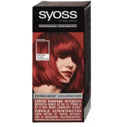 SYOSS Permanent Coloration Pantone 5.72 Pompeian Red farba na vlasy