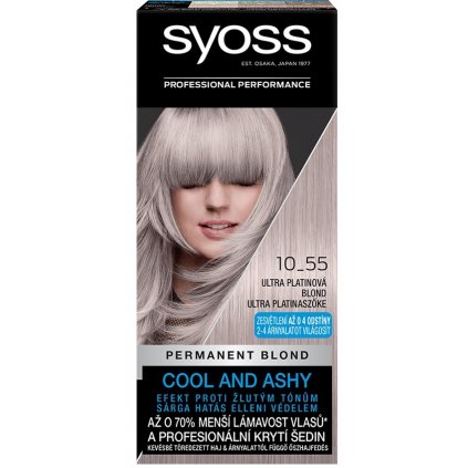 SYOSS Pernament Blond Cool And Ashy 10-55 ultra platinova blond farba na vlasy