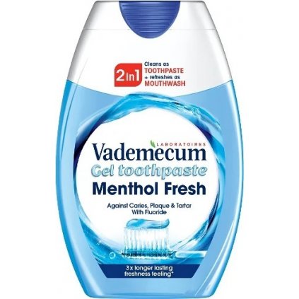 VADEMECUM Menthol Fresh 2v1 zubná pasta + ústna voda 75ml