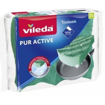 VILEDA Pur Active špongia na umývanie riadu 2ks