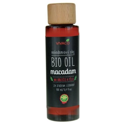 VIVACO BIO makadamový olej na tvár a telo 100ml