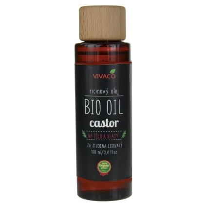 39454 vivaco bio ricinovy olej na tvar a telo 100ml