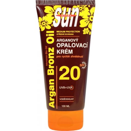 39472 vivaco sun argan bronz oil spf20 opalovaci krem 100ml