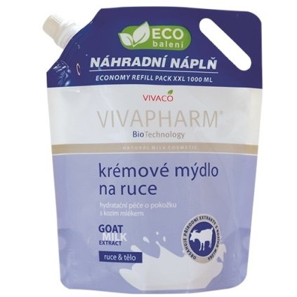 39520 vivapharm goat milk kremove mydlo na ruky 1l