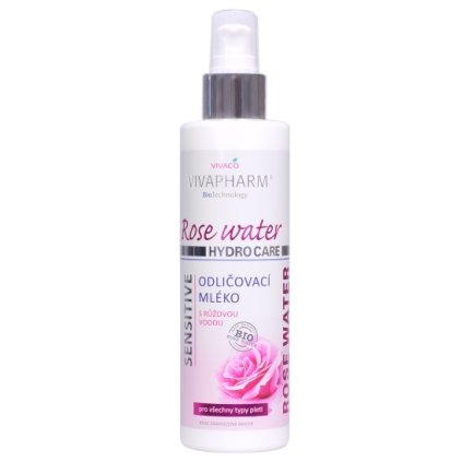 VIVAPHARM Sensitive Rose Water odličovanicie mlieko 200ml