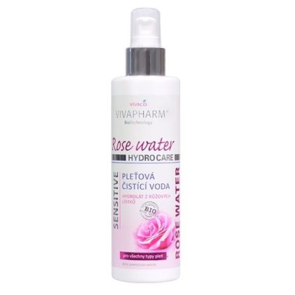 VIVAPHARM Sensitive Rose Water pleťová čistiaca voda 200ml