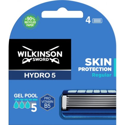 39823 wilkinson sword hydro 5 skin protection regular nahradne hlavice 4ks