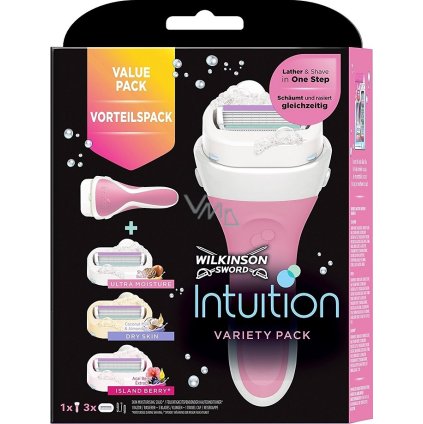 WILKINSON SWORD Intuition Variety Edition sada na holenie + 3 náhrady