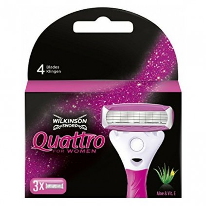39838 wilkinson sword quattro for women nahradne hlavice 3ks