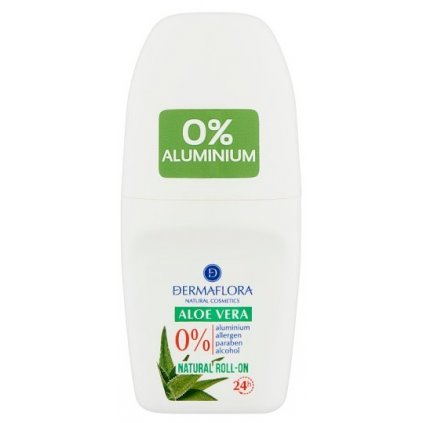 40225 dermaflora aloe vera roll on deodorant 50ml