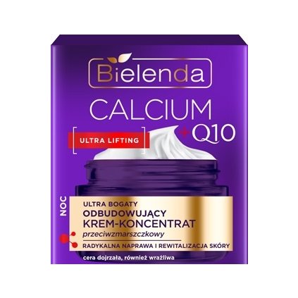 BIELENDA Calcium + Q10 Ultra Lifting Obnovujúci nočný pleťový krém 50ml