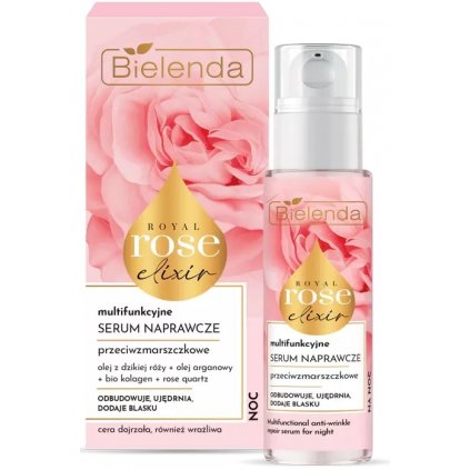 40480 bielenda royal rose elixir multifunkcne opravne pletove nocne serum 30ml