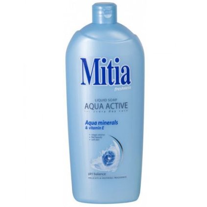 41611 mitia aqua active minerals vitamin e tekute mydlo nahradna napln 1l