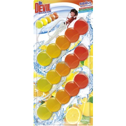 DR. DEVIL Bicolor Lemon Fresh wc blok 3x35g