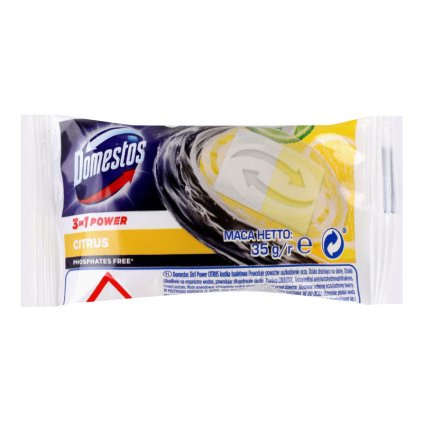 DOMESTOS 3v1 Power Citrón náhradná náplň WC blok 35g