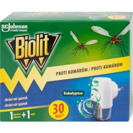 BIOLIT Eukalyptus Proti komárom elektrický odparovač z náplňou 30 nocí 1ks
