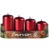31297 emocio adventne postupne metalicke sviecky cervene 4ks