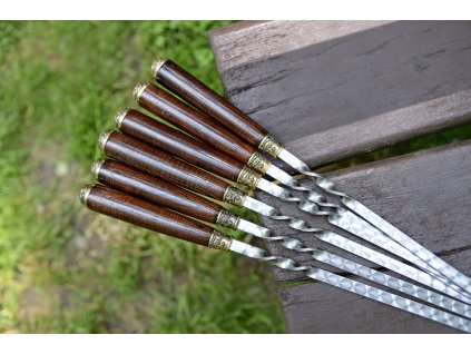 1165 12 sada spizu cepice tmave 6 ks kulaty tvar rukojeti cepel 10 mm