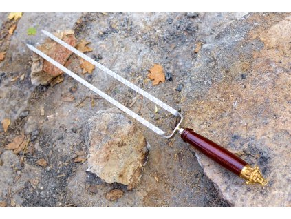 1276 1 dvojity spiz classic tmava kulata lakovana rukojet