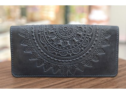 1354 1 penezenka longer shpak s reliefem mandala kuze crazy horse tmave modra