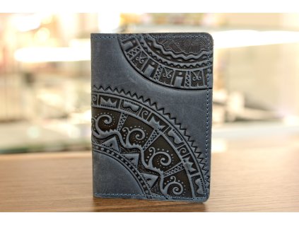 1693 obal na pas s reliefem hucul kuze crazy horse tmave modra