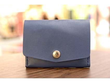 Peněženka "MINI-plus". Kůže "KAISER" modrá