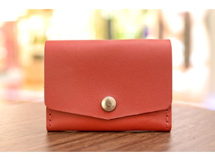 Peněženka "MINI-plus". Kůže "KAISER" červená