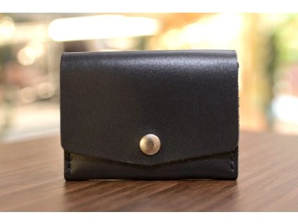 Peněženka "MINI-plus". Kůže "KAISER" černá