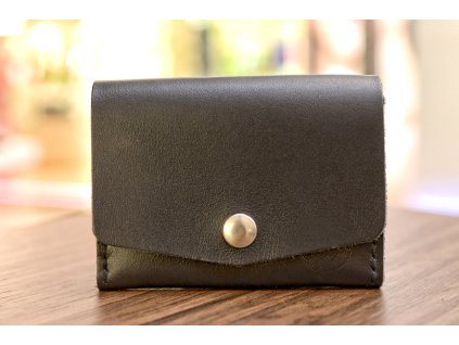 Peněženka "MINI-plus". Kůže "KAISER" černá