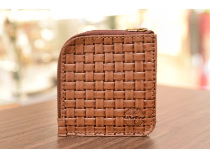 Peněženka "SMART". Kůže "Bottega" rezavá