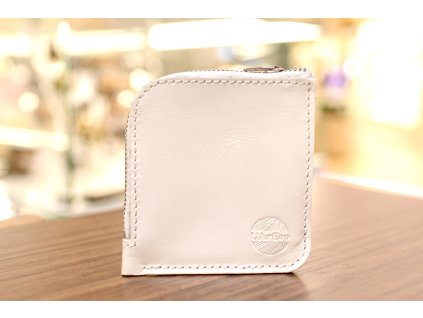 Peněženka "SMART". Kůže "Kaiser" bílá