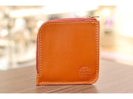Peněženka "SMART". Kůže "Kaiser" oranžová