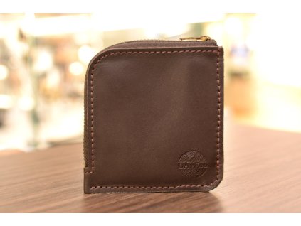 Peněženka "SMART". Kůže "NAPPA" tm. hnědá