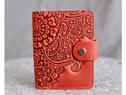 2422 organizator na karty id22 s reliefem kvetouci zahrada kuze crazy horse cervena