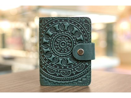 2440 5 organizator na karty id22 s reliefem mandala kuze crazy horse tm zelena