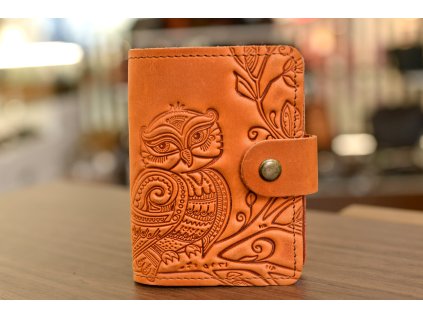 2458 1 organizator na karty id22 s reliefem sovicka kuze crazy horse oranzova