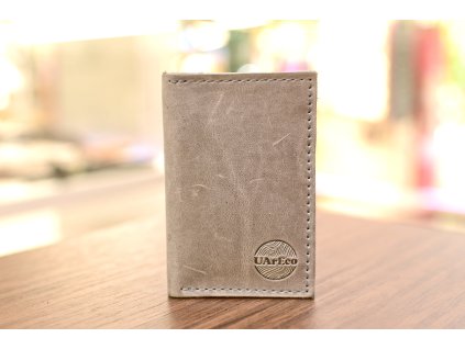 Organizátor na karty a doklady ID1+3. Kůže "Crazy Horse" šedá