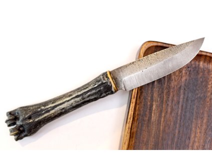 Nůž "Shynik". Rukojeť z ovčí kosti. Ocel р6м5 (analogové M2 // W6Mo5Cr4V2 // HS 6-5-2) // 62 HRC