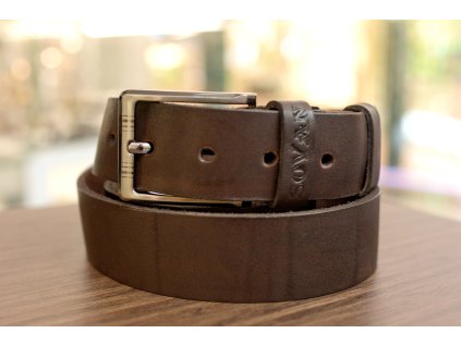 3118 10 kozeny pasek premium 36 40 mm spona kuze opaskova kuze tm hneda