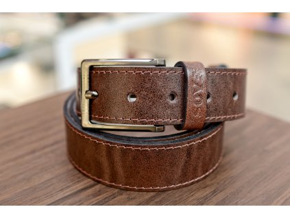 3268 16 kozeny pasek premium 36 40 mm spona 002 prosite opaskova kuze hneda