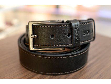 3283 9 kozeny pasek premium 36 40 mm spona 002 prosite opaskova kuze cerna